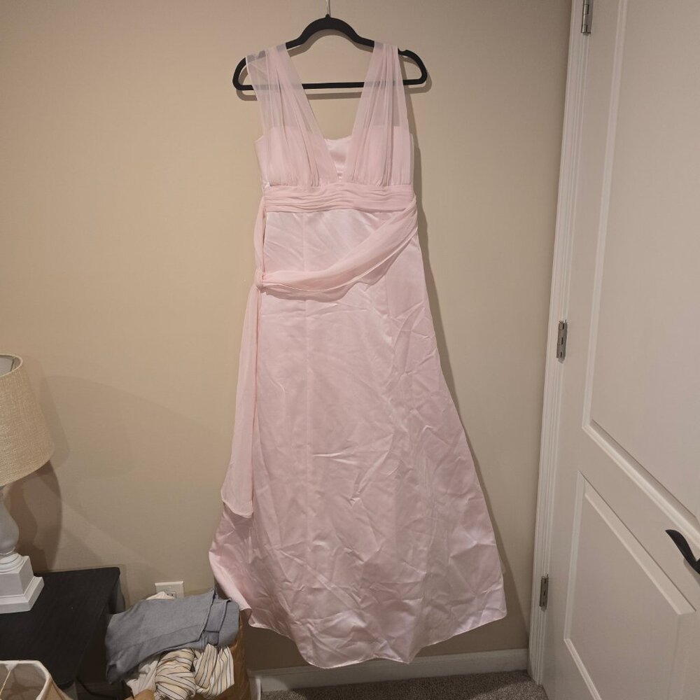 David's Bridal Size 10 Light Pink Dress